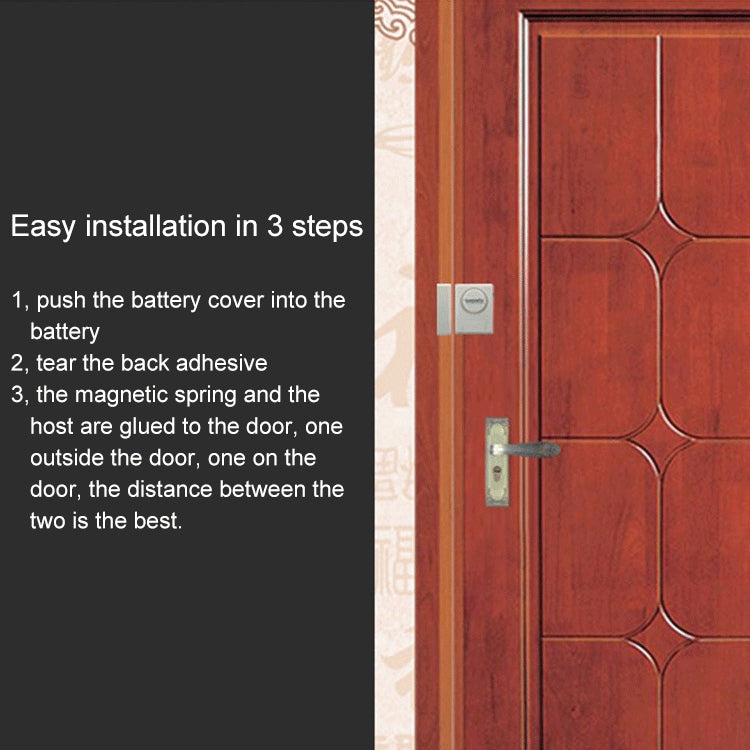 DOBERMAN SE-0119 Household Anti-theft Wireless Remote Control Door Magnetic Sensor Alarm, SE-0119 DOBERMAN SE-0119 Household Anti-theft Wireless Remote Control Door Magnetic Sensor Alarm, SE-0119